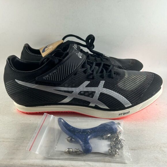 ASICS Sonic Sky Pro Mens Track And Field Shoes Cleats Black Size 11